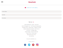 Tablet Screenshot of homegoods.com